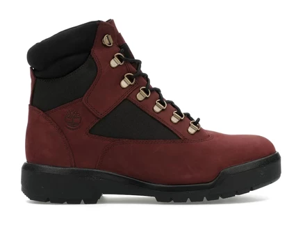 Мужские ботинки Timberland Field Boot, водонепроницаемые, тёмно-бордовые