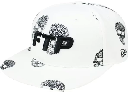 Мужская кепка FTP Skull, белая