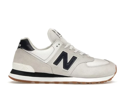 Мужские кроссовки New Balance 574, бело-сине-серые