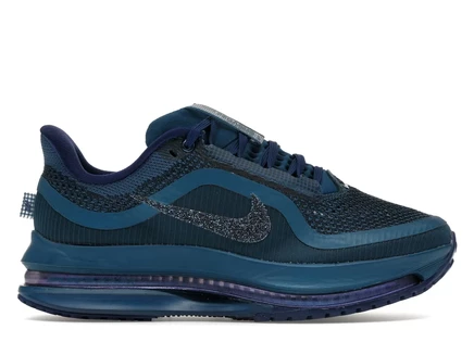 Женские кроссовки Nike Air Zoom Pegasus Premium Swarovski, сине-серебристые