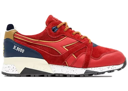 Мужские кроссовки diadora n9000 ubiq, красные