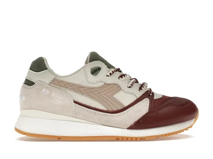 Мужские кроссовки Diadora RF7000 Ronnie Fieg Primo, бордово-бело-зеленые