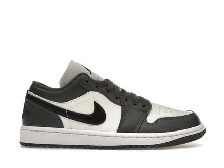 Женские кроссовки Jordan 1 Low, темно-серые
