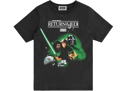 Детская футболка Kith x Star Wars Luke Vintage, черная