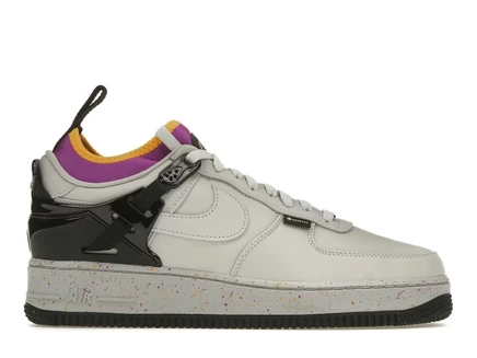 Мужские кроссовки Nike Air Force 1 Low SP Undercover, черно-белые с серым