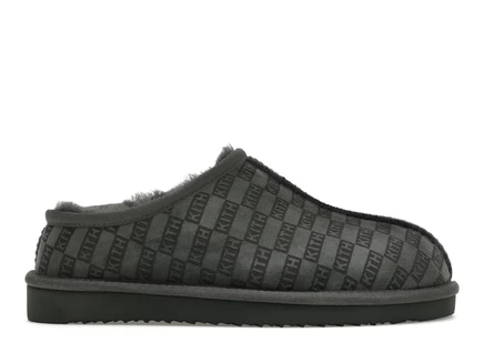 Мужские тапочки Kith Monogram Kithmas Stadium на овчине, зеленые