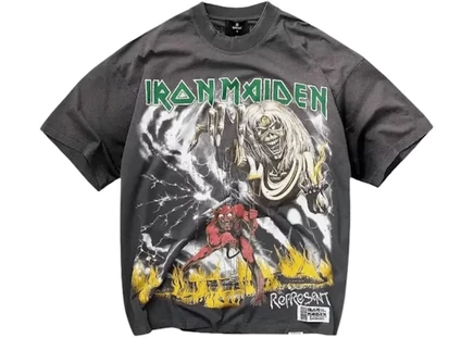 Мужская футболка Represent Iron Maiden, выгоревший серый