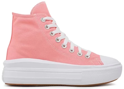 Женские кроссовки converse chuck taylor all star platform hi, розовые/белые