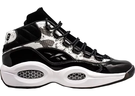 Мужские кроссовки Reebok Question Mid Bait Snake 2.0, черно-белые