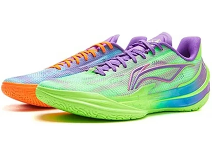 Кроссовки Li-Ning Liren 5 V2 King Cobra, зелено-оранжевые