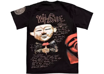 Мужская футболка Travis Scott x Yohji Wildside, черная