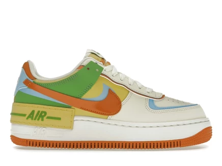 Женские кроссовки Nike Air Force 1 Low Shadow, кремово-золотые
