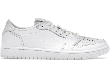 Мужские кроссовки Jordan 1 Retro Low Swooshless, белые