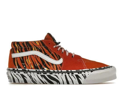 Мужские кроссовки Vans Sk8-Mid LX Aries, тигрово-оранжевые