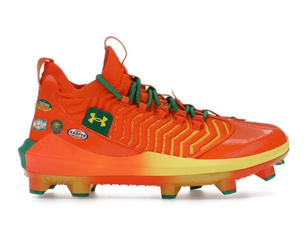 Мужские кроссовки Under Armour Harper 9 Pro TPU, оранжево-зеленые