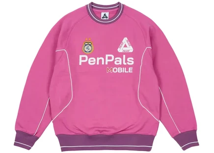 Свитшот Palace Pen Pals Crew, розовый