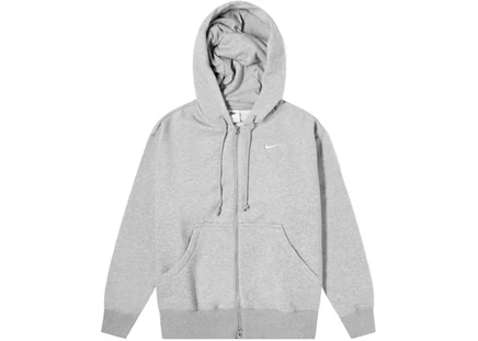 Женское худи Nike Phoenix Fleece оверсайз на молнии, темно-серое