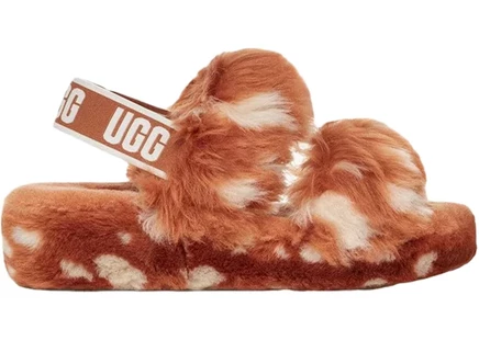 Женские шлепанцы Ugg Oh Yeah Slide Natural Spots, бежевые