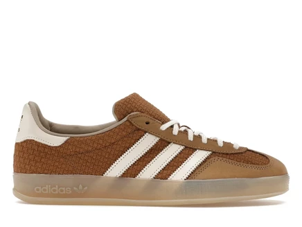Мужские кроссовки Adidas Gazelle Indoor, коричневые/белые