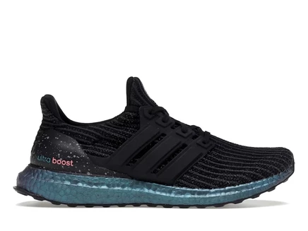 Мужские кроссовки Adidas Ultra Boost, черные/Green Zest