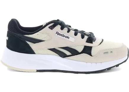 Мужские кроссовки Reebok Classic Leather 2400, бежево-черные