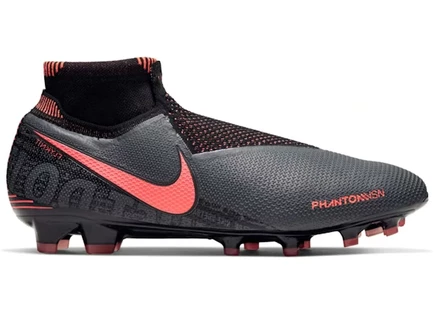 Мужские бутсы Nike Phantom Vision Elite FG, серо‑оранжевые