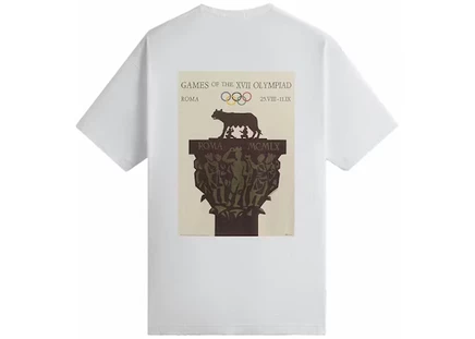 Мужская футболка Kith Olympics Heritage Rome 1960, белая