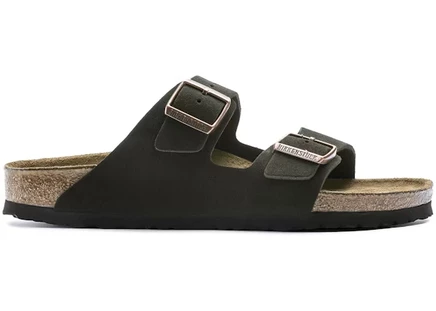 Мужские сандалии Birkenstock Arizona, замшевые, с мягкой анатомической стелькой, мокко