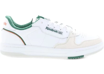 Мужские кроссовки Reebok Phase Court, бело-тёмно-зелёные