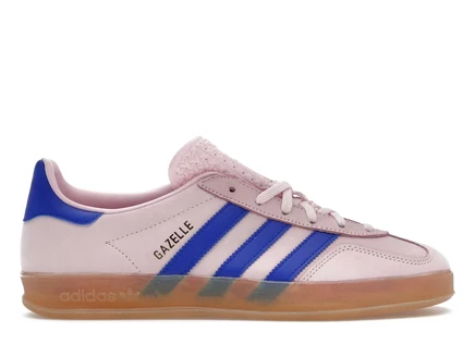 Женские кроссовки adidas Gazelle Indoor, светло-розовые/небесно-голубые