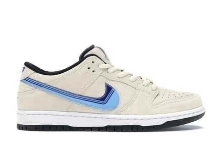 Мужские кроссовки Nike SB Dunk Low Truck It, бело-голубо-черные