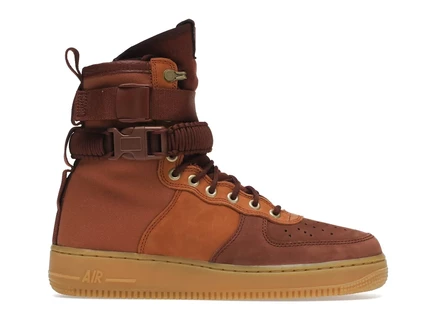 Мужские кроссовки Nike SF Air Force 1 Premium, тёмно-коричневые
