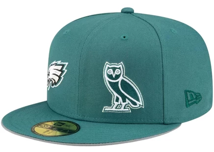 Унисекс кепка OVO x NFL Philadelphia Eagles, зеленая