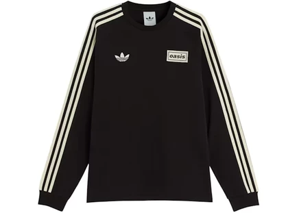 Мужской лонгслив Adidas Tour 3-Stripes, черный