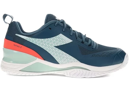 Женские бутсы Diadora Blushield Torneo 2 AG, сине‑бело‑бирюзовые