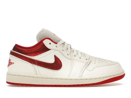 Женские кроссовки Jordan 1 Low Ruby, молочный/бордовый