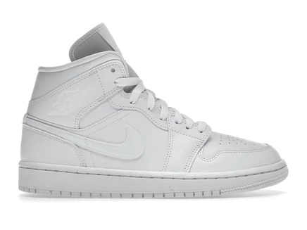 Женские кроссовки Jordan Mid Triple White (2022), белые