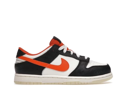Детские кроссовки Nike Dunk Halloween (PS), бело‑оранжево‑черные