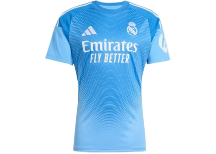 adidas Real Madrid 25/26 Home Goalkeeper Jersey Blue Burst Ray Blue blue burst ray blue