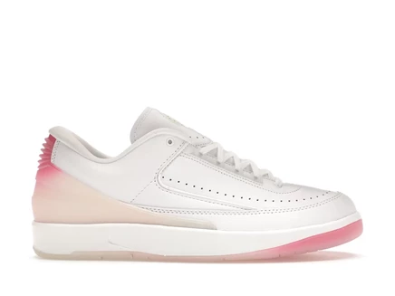 Jordan 2 Retro Low Cherry Blossom white/playful pink/cacao wow/green strike