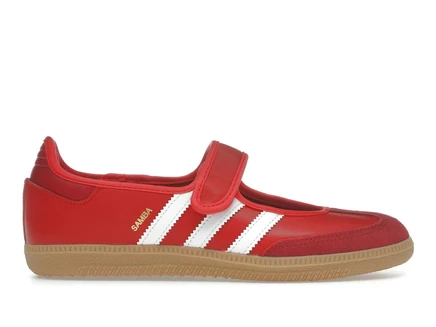 Женские кроссовки Adidas Samba Jane, красно-белые