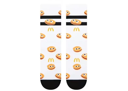 Унисекс носки Crocs x McDonald's Hamburglar, белые