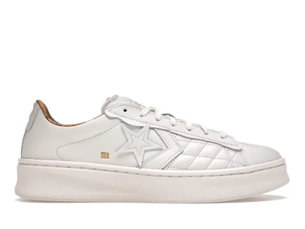 Мужские кроссовки Converse Pro Leather Lift, белые с золотом