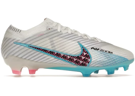 Мужские футбольные бутсы Nike Zoom Mercurial Vapor 15 Elite FG, бело-голубые