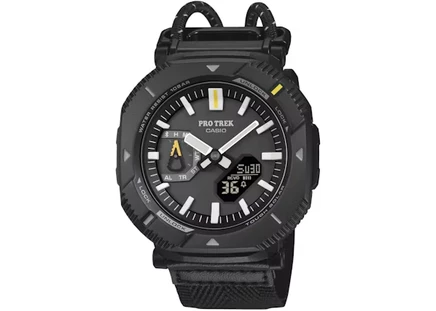 Мужские часы Casio ProTrek PRJ-B001B-1, кварцевые, 46 мм, черные