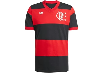 Мужское джерси Adidas CR Flamengo 81, красно-черное