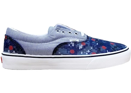 Мужские кеды Vans Era Supreme камуфляж, темно-синие