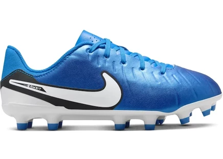 Детские бутсы Nike Tiempo Legend 10 Academy FG/MG, сине-белые