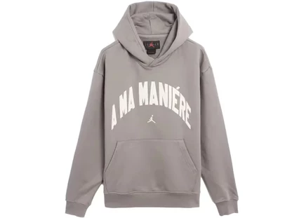 Мужское худи Jordan x A Ma Maniere, пепельно-серое