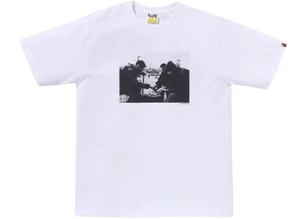 BAPE x Shawn Mortensen Beastie Boys Pass The Mic Photo Tee White white